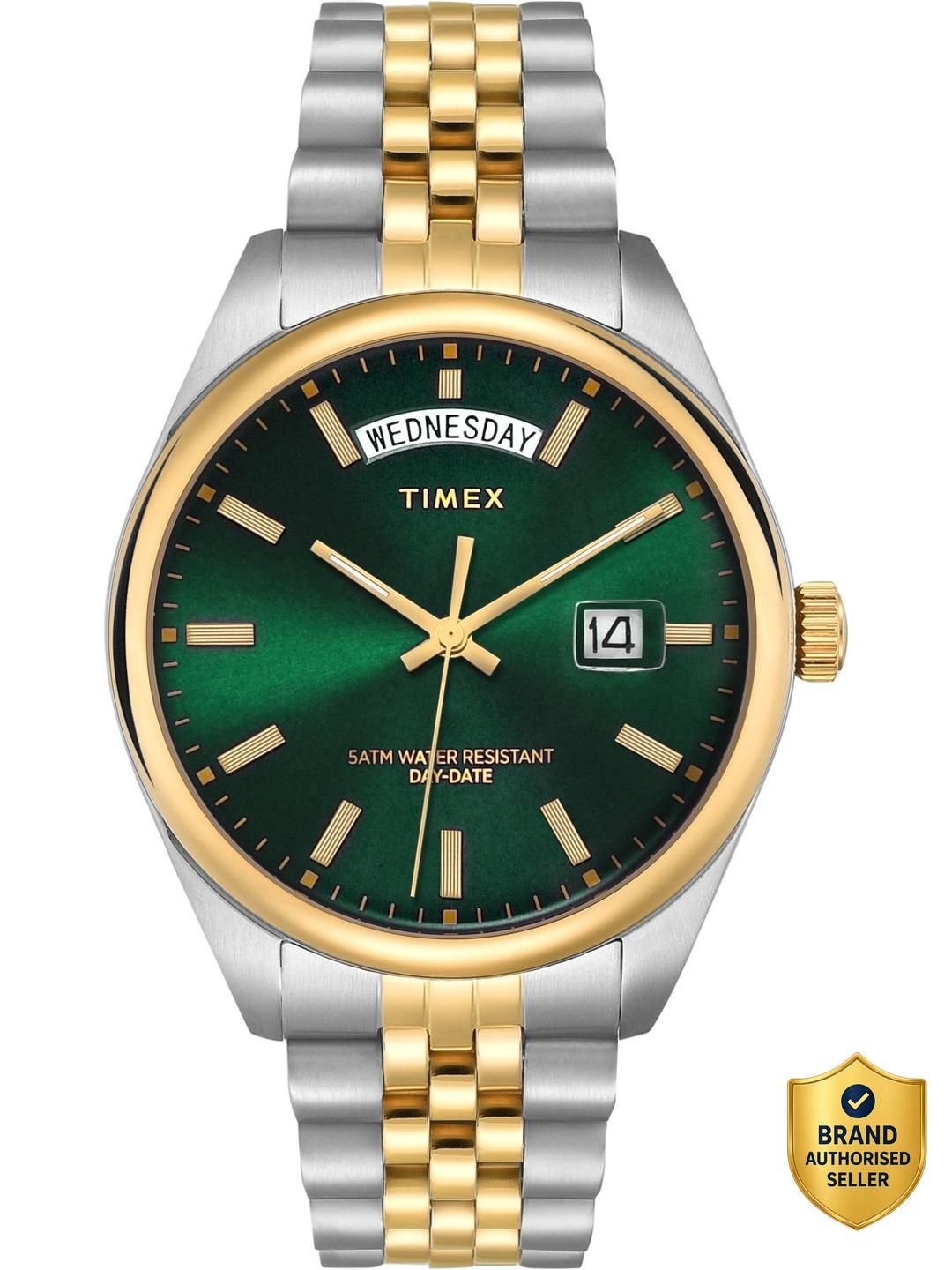 Legacy Round 41mm Green Dial Analog Watch - For Men TWEG27102-image-29