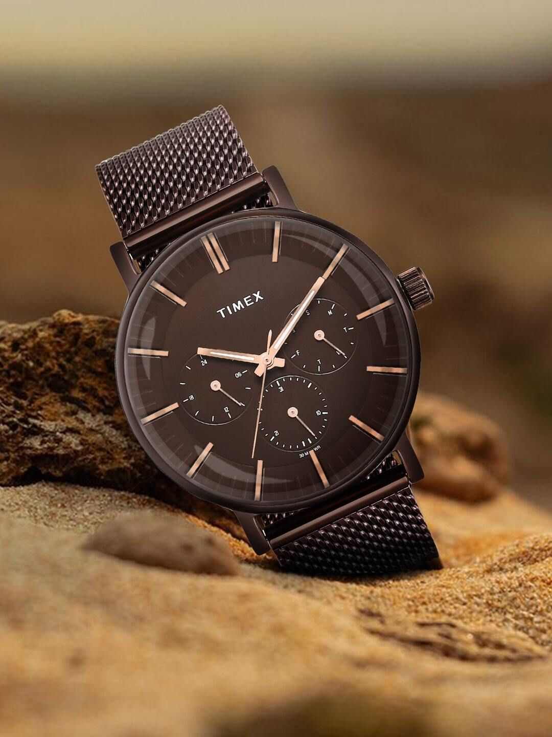 Multifunction Brown Dial Analog Watch - For Men TWEG25703-image-1