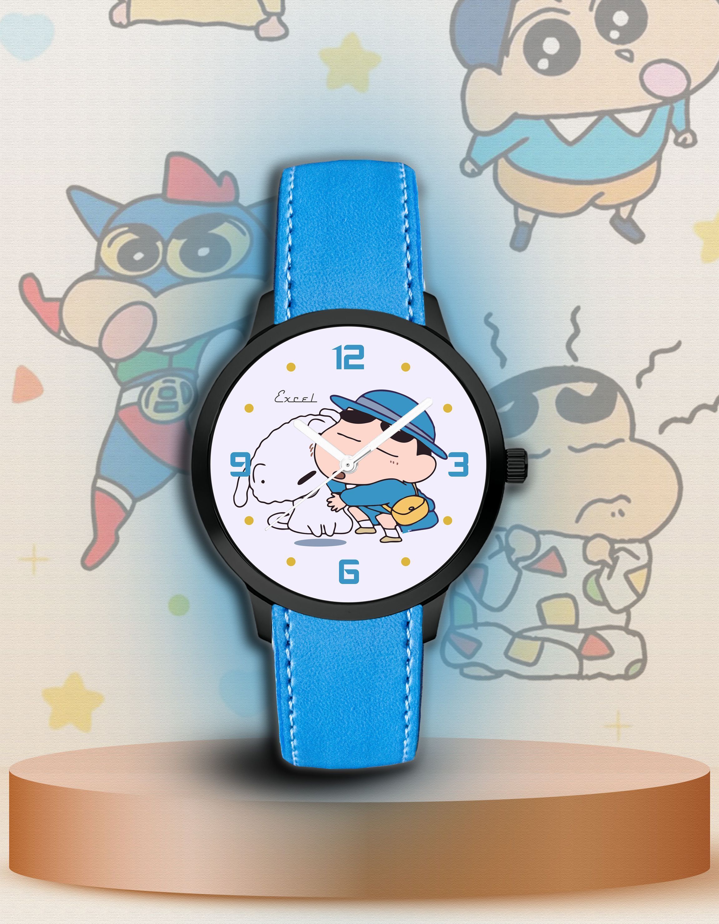 Cute Shinchan (kids watch) Blue Cartoon Analog Watch - For Boys & Girls – Blue Strap Stylish Timepiece for Boys & Girls-image-34