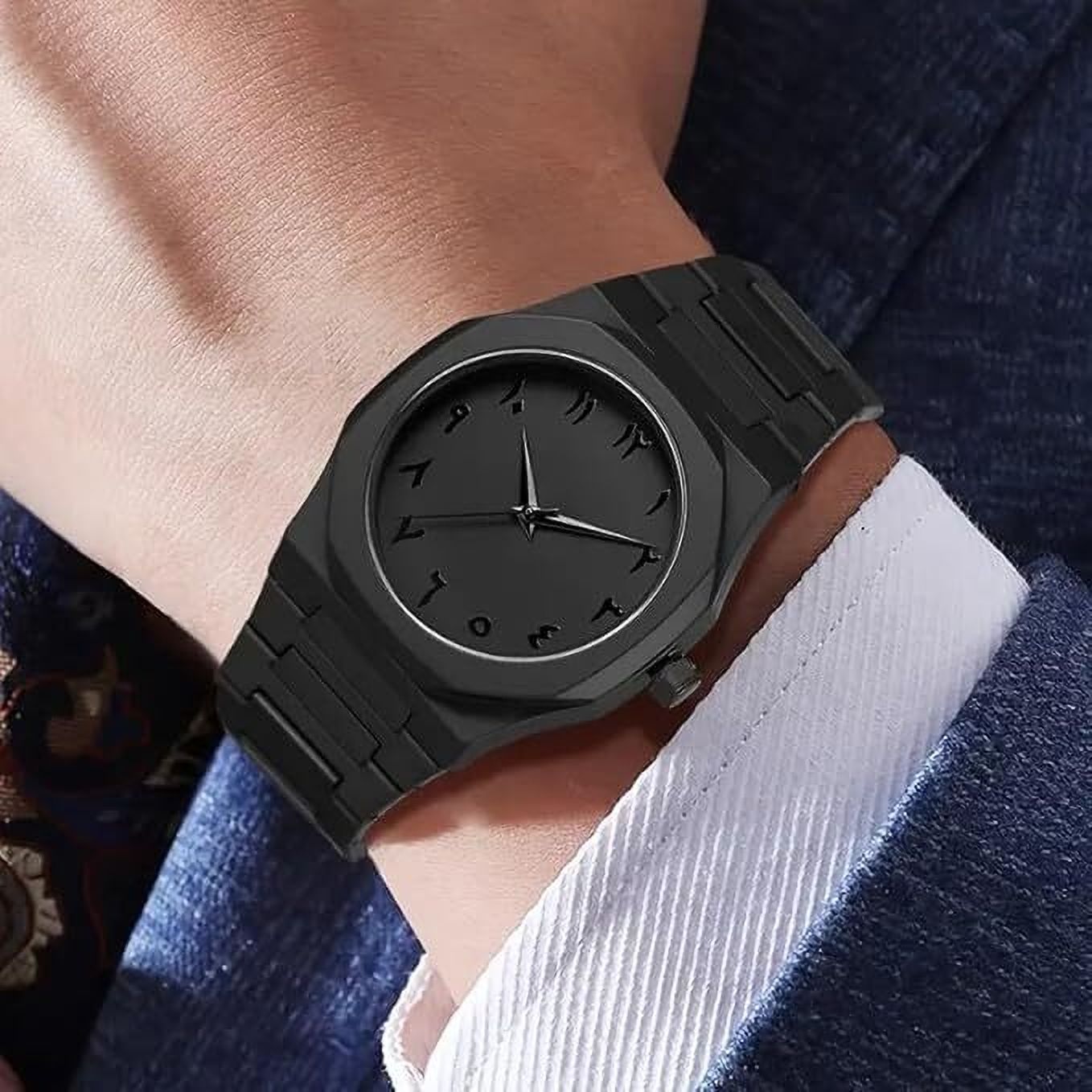 Premium Black Analog Series Arabic Numerals Watch Analog Watch - For Men HL_ABD-14-image-5