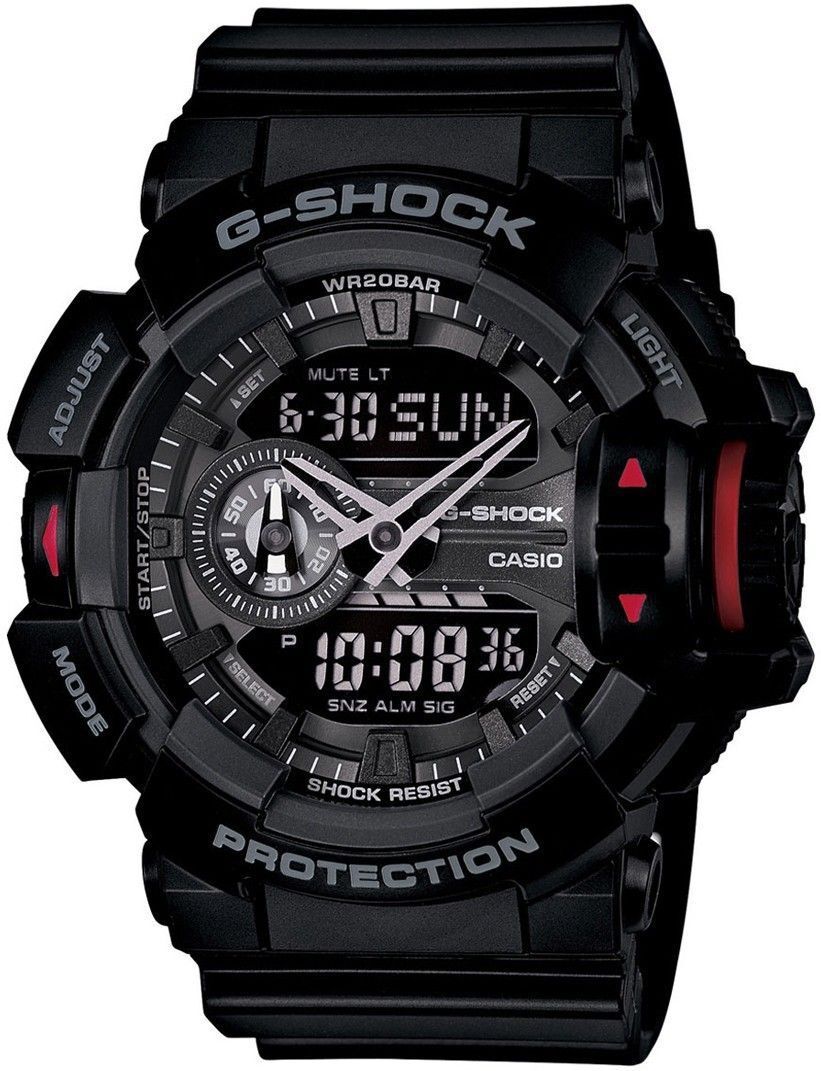 casio G-SHOCK Black-Red Dial Black Resin Strap Analog-Digital Watch - For Men G566-picture-14