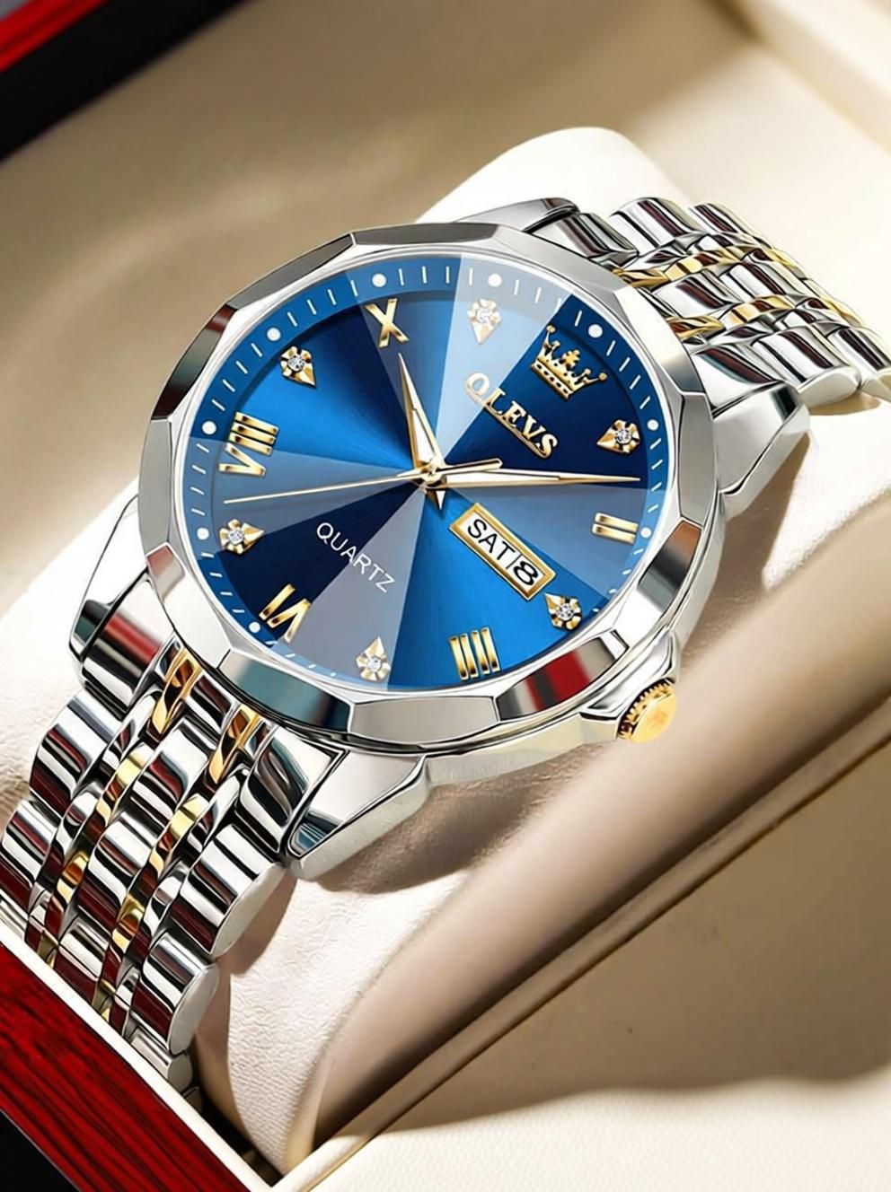 olevs Analog Watch - For Men Silver Colour Analog Watch For Men - OL9931M-6-picture-27