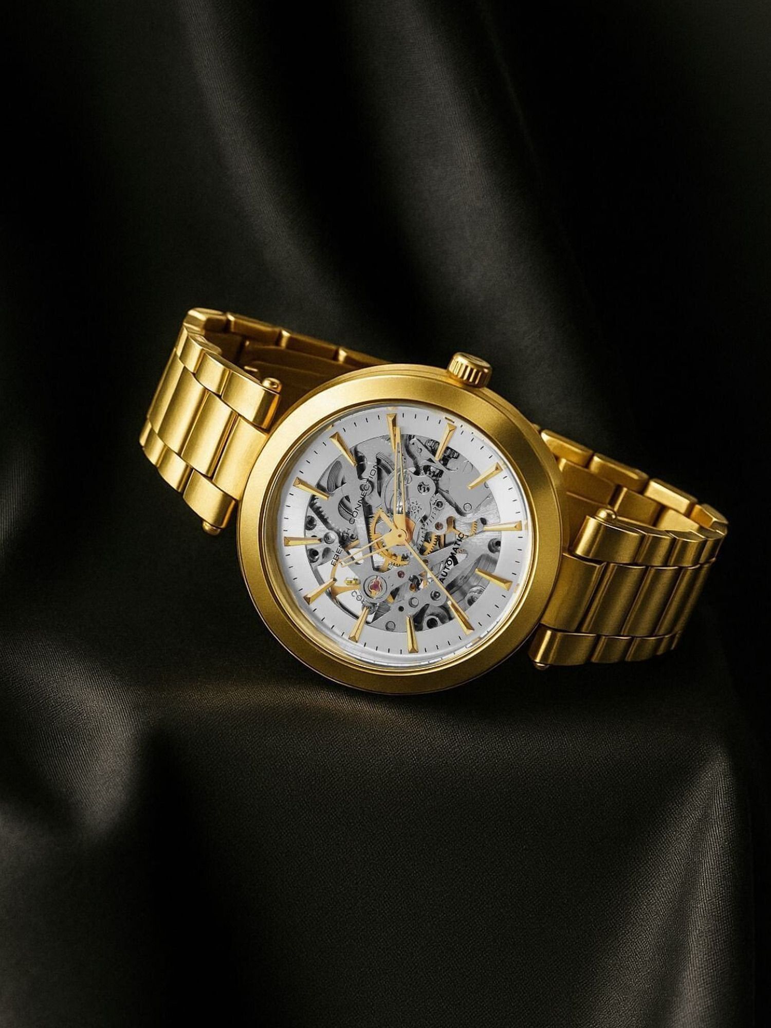 french connection MODERN Silver white See Through Dial | Automatic Watch For Women's | FCA21GM Analog Watch - For Women FCA21GM-picture-37