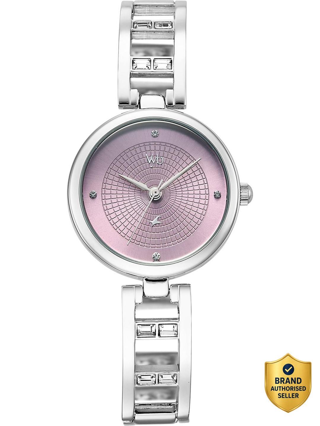 Fastrack Vyb Seeker Quartz Lilac Dial Silver Alloy Strap Analog Watch - For Women FV60134SM01W-picture-31