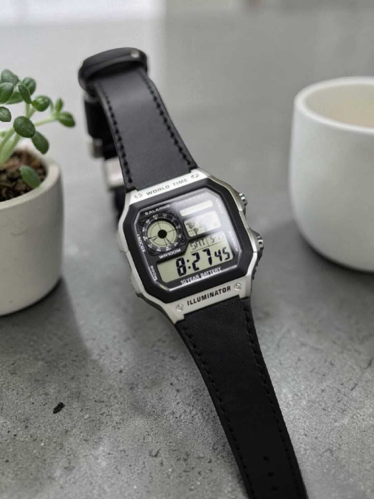 digital black strap square watch,, digital watch - for men & women 2