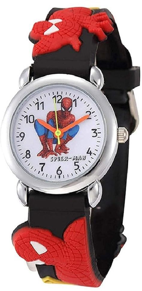 Kids Watch Analog Watch - For Boys NEW_FK_spiider black analog watch-image-39