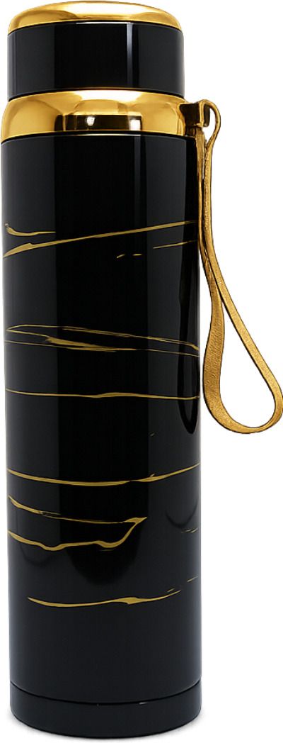 Ks Stainless Steel Royal Design Double Layer Insulated for Hot & Cold Retention 1000 ml Water Bottle-image-23