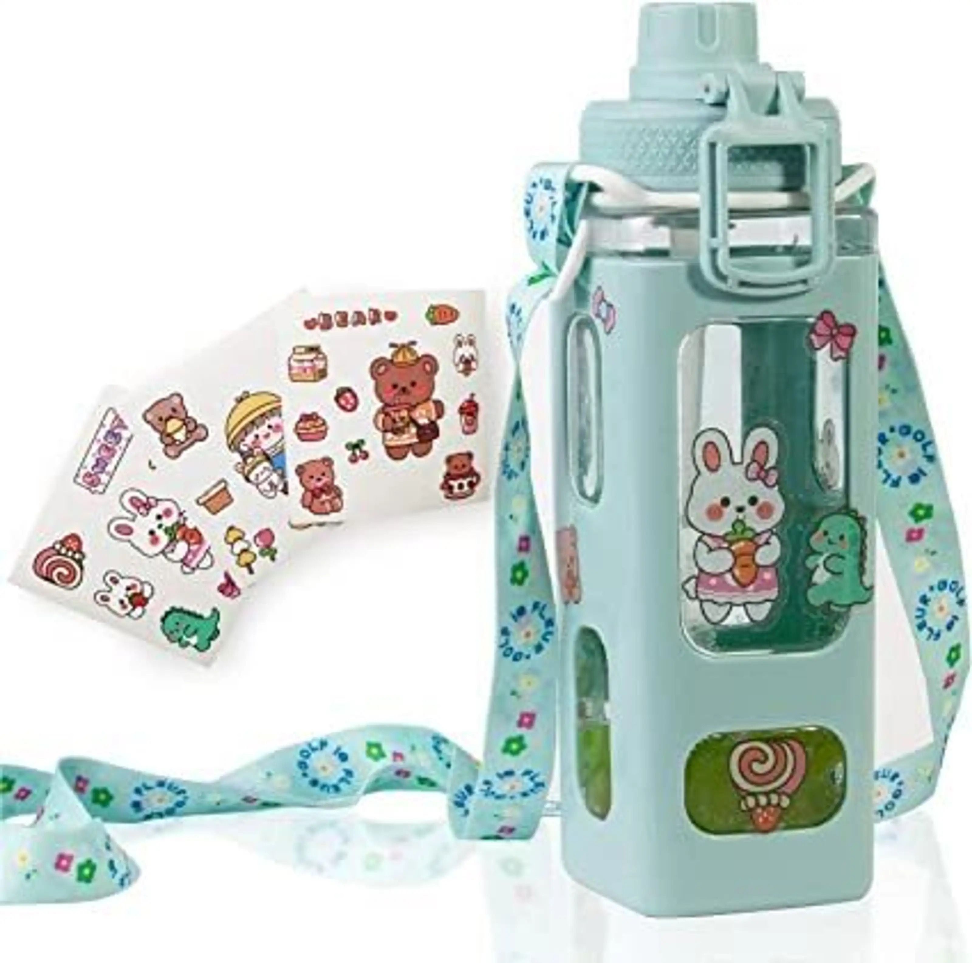 Kawai Water Bottle Green 750 ml Water Bottle-image-11