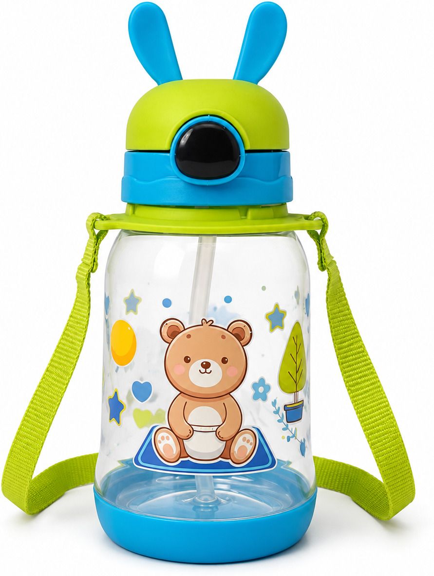 Teddy Bear Sipper Series 600 ml Water Bottle-image-30