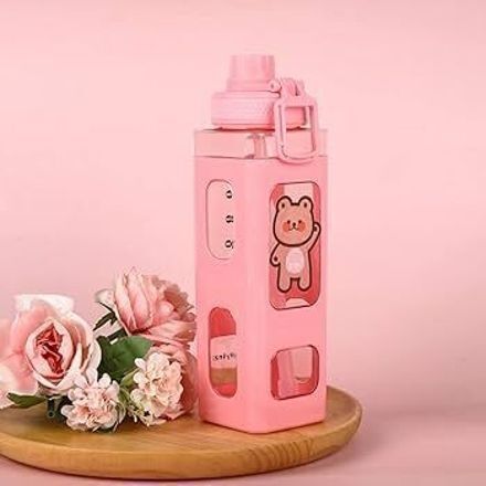 drenex 700ML Kawaii Water Bottle With Straw 700 ml Water Bottle-picture-44