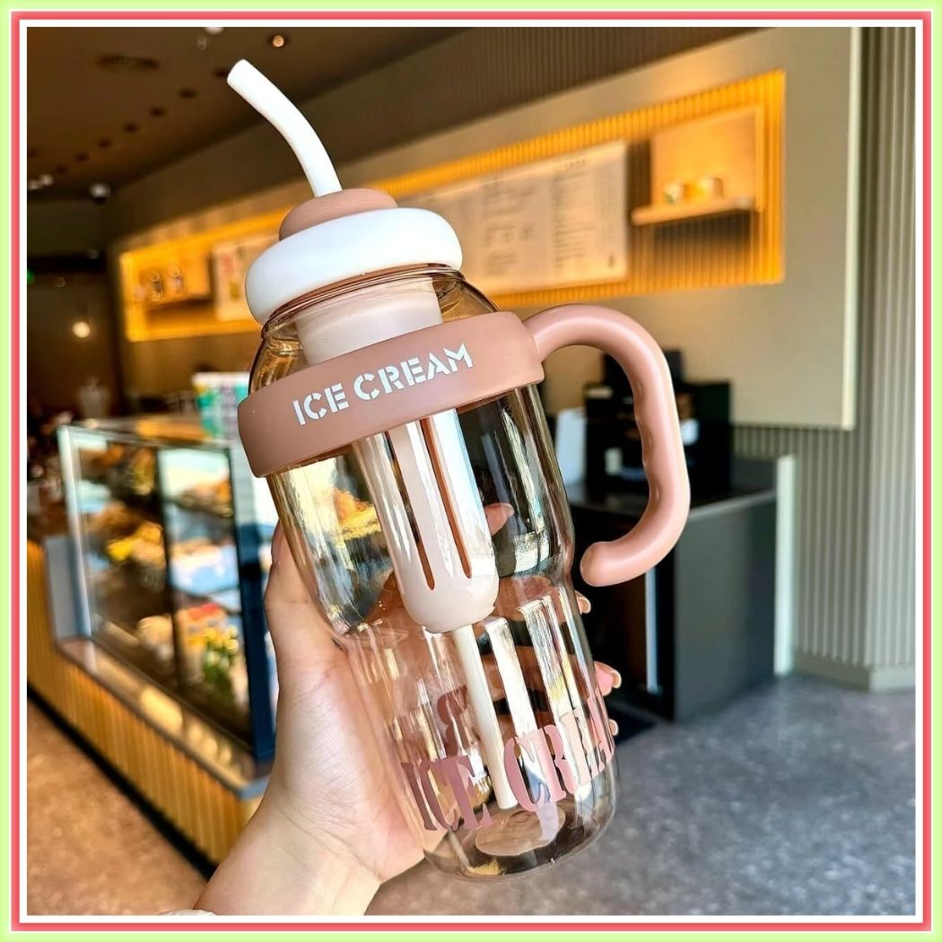 arkonnect Water bottle straw and handle ice cream Water bottle Detox Water Bottle 1300 ml-picture-31