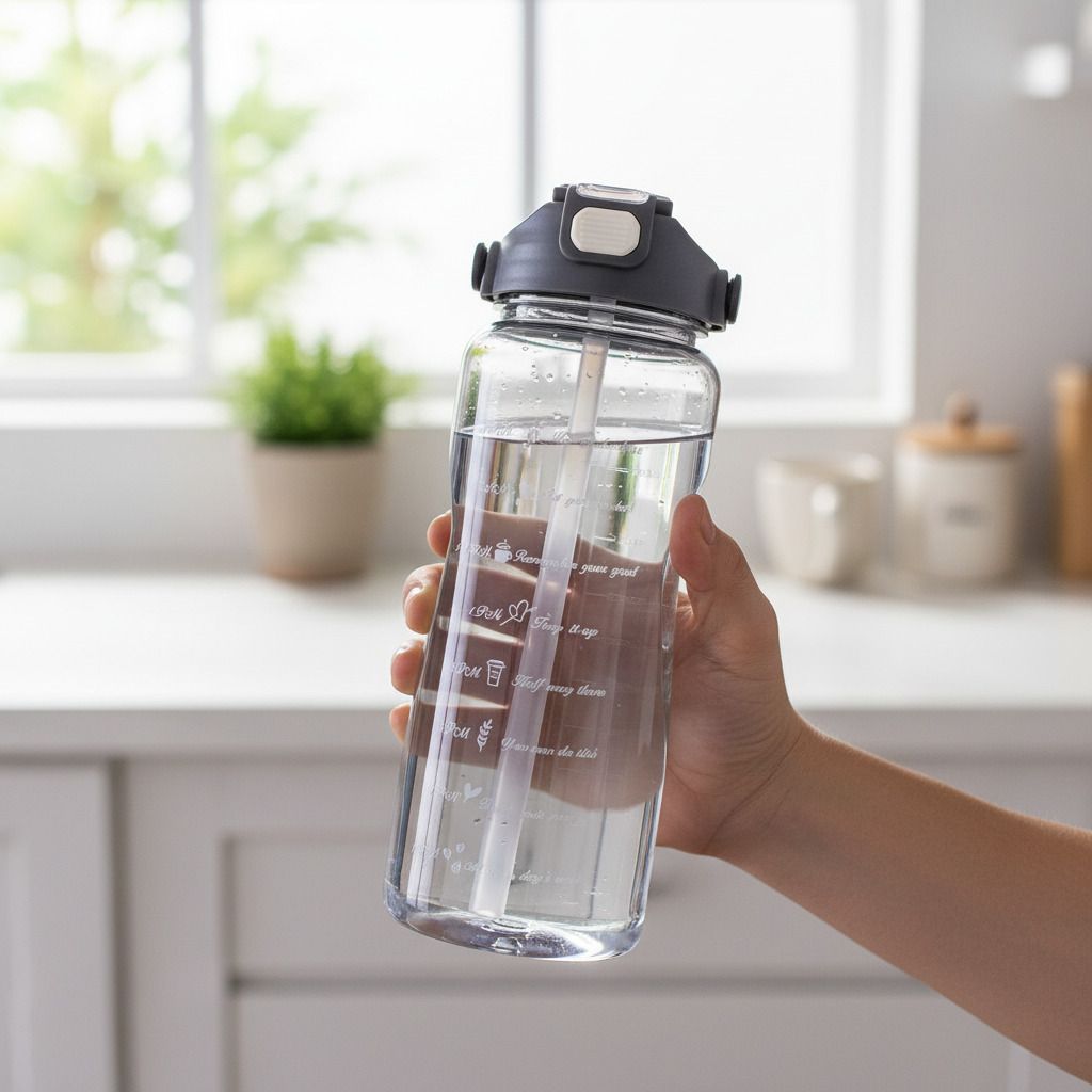 jmax 2000 ml Water Bottle | Leak Proof Lid | BPA Free | Gym, School ,Office Bottle 2000 ml Water Bottle-picture-25