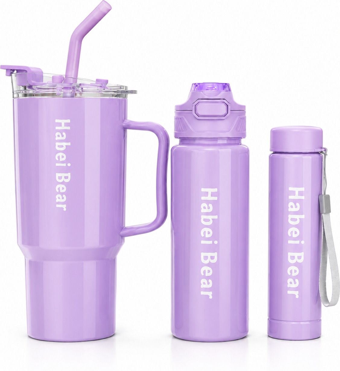 aromix1 Stainless Steel Tumbler Bottle Set with Handle, 3 PCS , Keeps Drinks Hot/Cold 1000 ml Water Bottles-picture-47