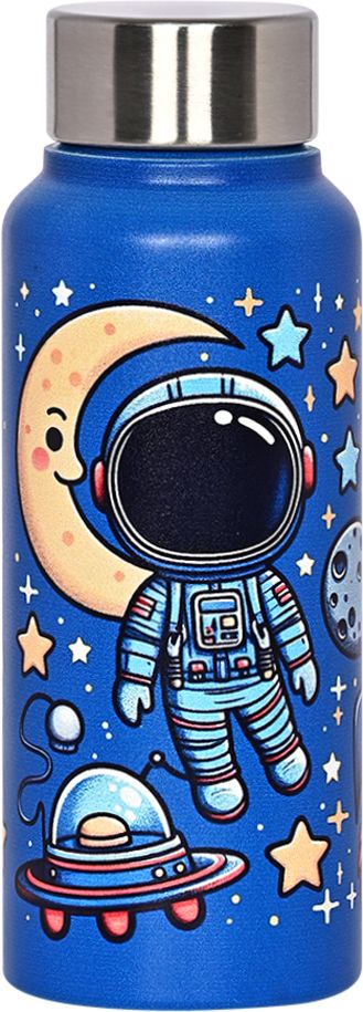 Astronaut Stainless Steel Water Bottle,Leak-Proof Bottle for Travel Girls&Boys 500 ml Water Bottle