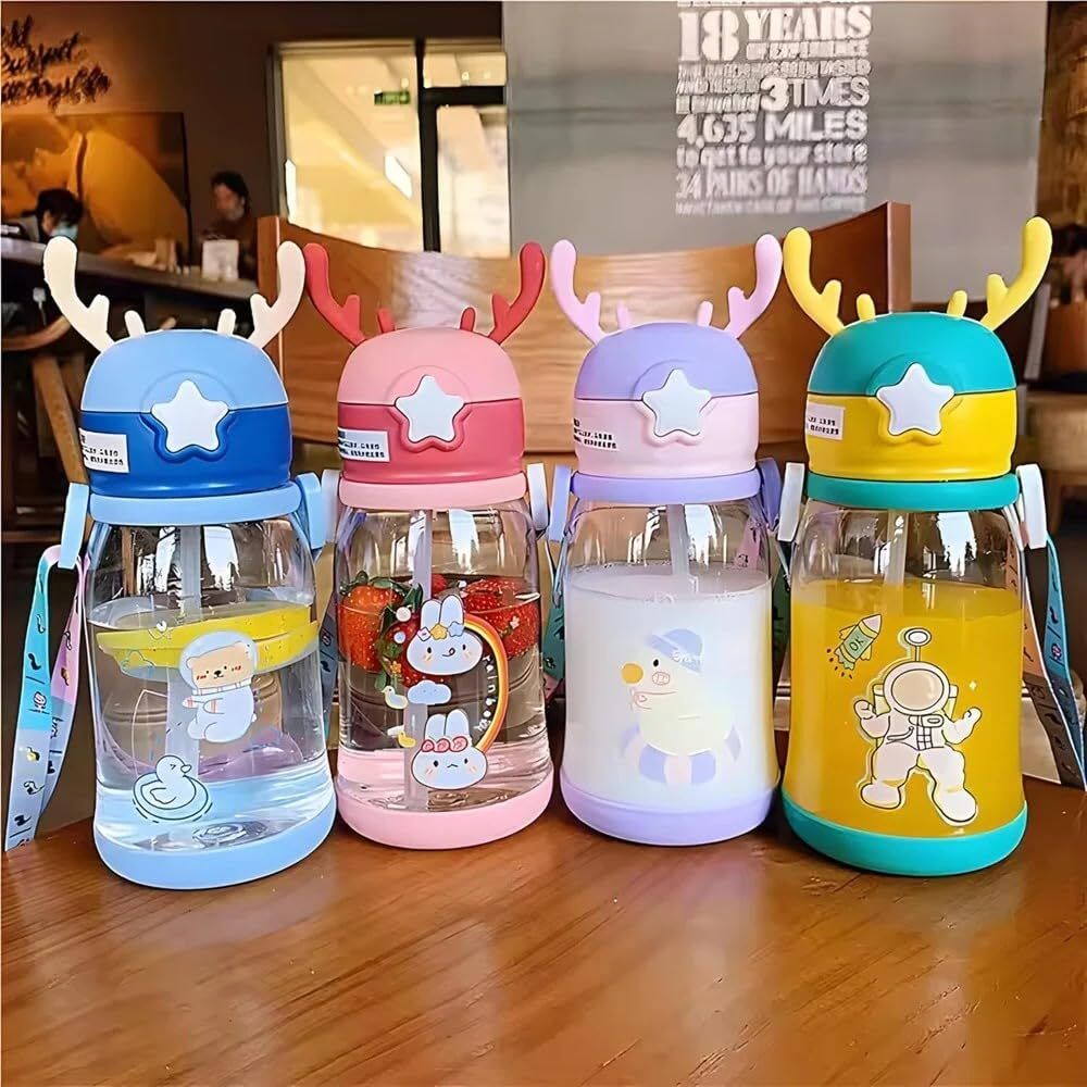 Fun Kids Water Bottles with Easy-Clean Lid – Pack of 1 600 ml Water Bottle-image-34