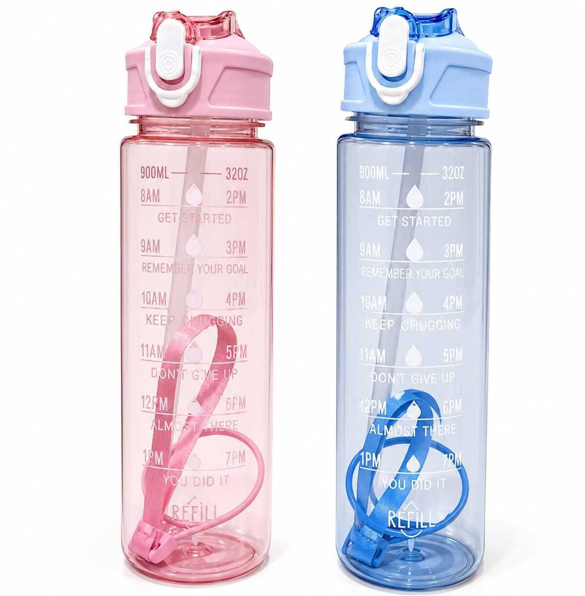 Motivational Hydration Series 900 ml Water Bottles-image-31