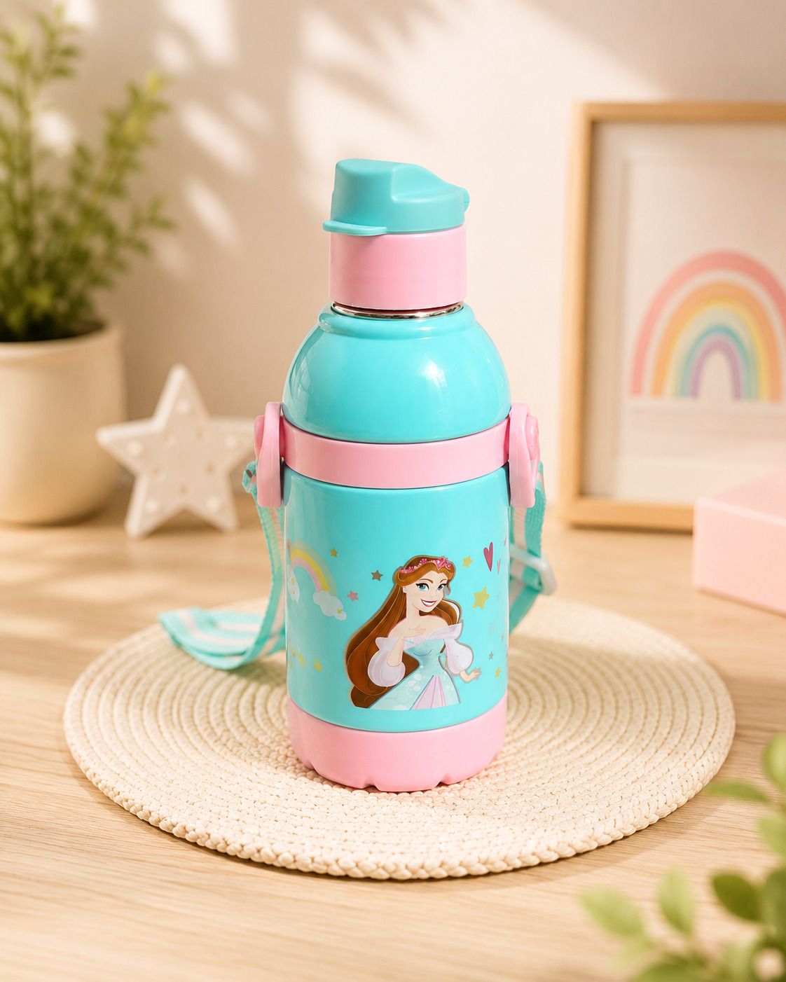 eiratrends Kids Insulated School Water Bottle |Stainless Steel Inner Bottle 400 ml Water Bottle-picture-26