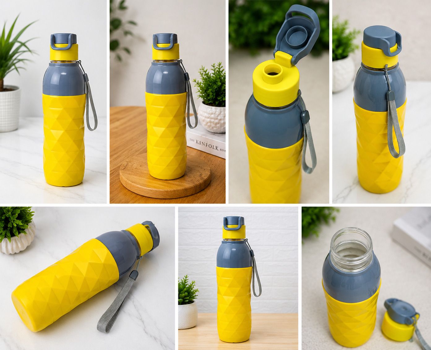 zenvora Simran080 Yellow 1 ml Water Bottle-picture-42