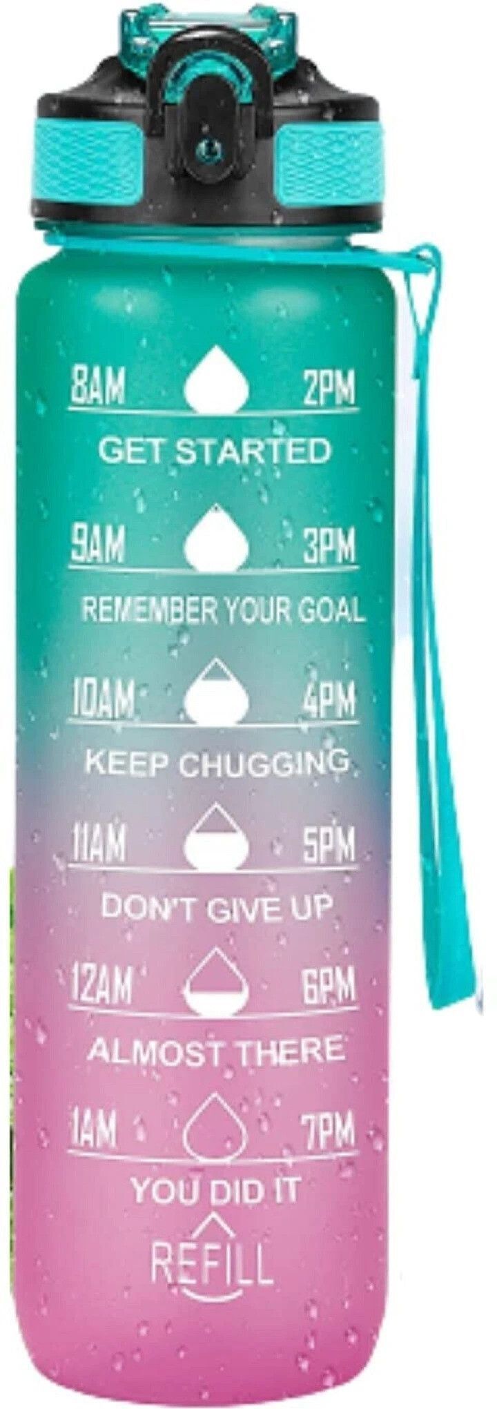 aaru enterprise Motivational Water Bottles 1000 ml Water Bottle-picture-46