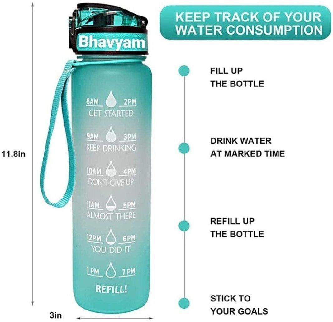 aaru enterprise Sipper Bottle with straw, Water bottle for Gym Office Drinking water V70 1000 ml Water Bottle-picture-1