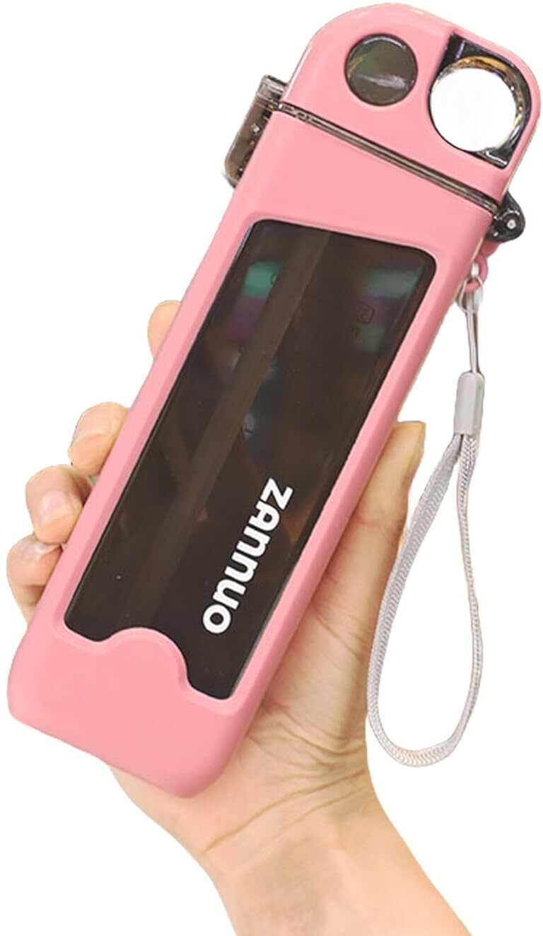 Mini Pocket Size Water Sipper Bottle|Double Layer Plastic Bottle| 350 ml Water Bottle-image-48