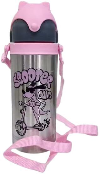 Kids Sipper Bottle – Cartoon Bear Green 500 ml-image-15