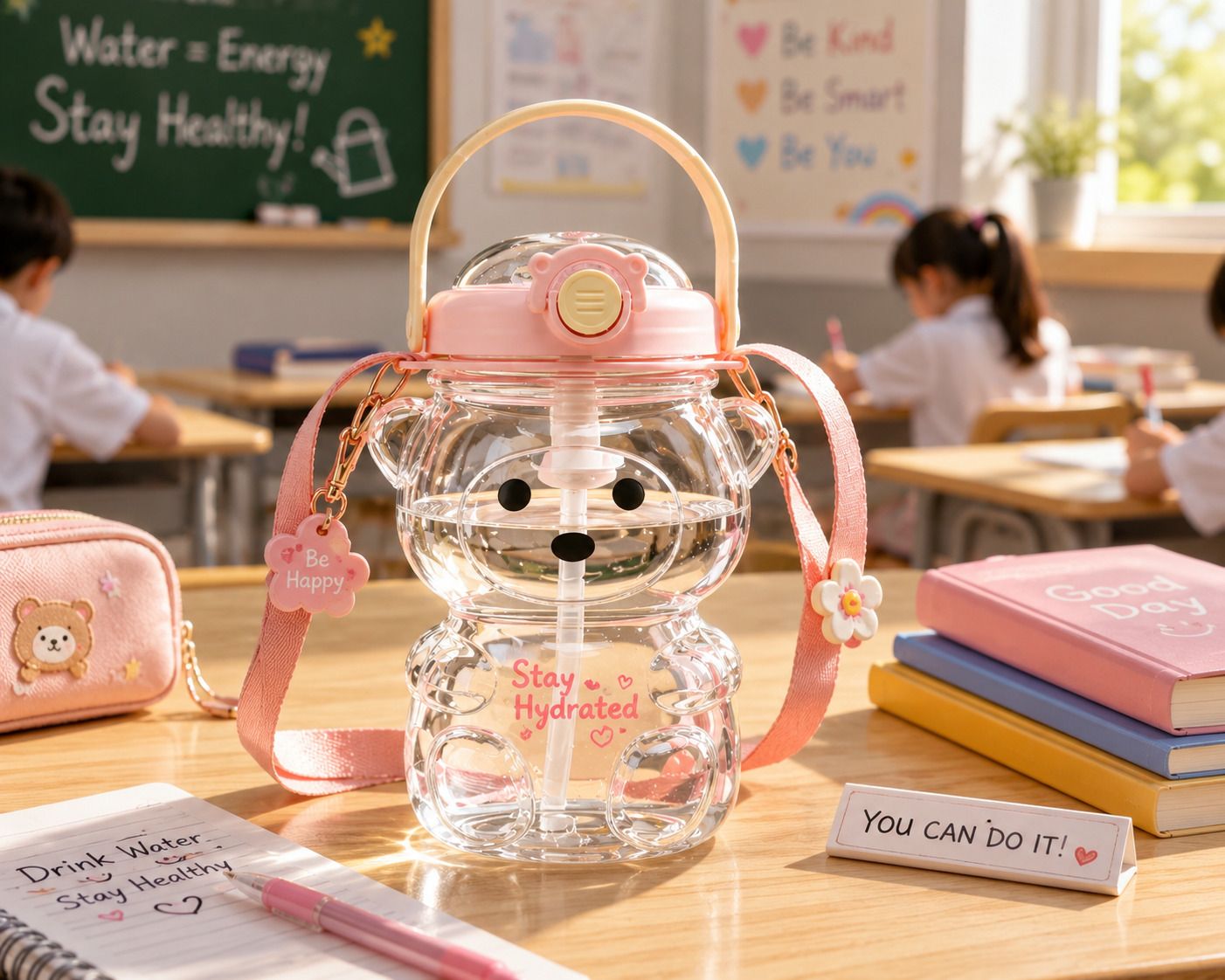 pulsbery kids school water bottle 1000 ml Water Bottle-picture-7