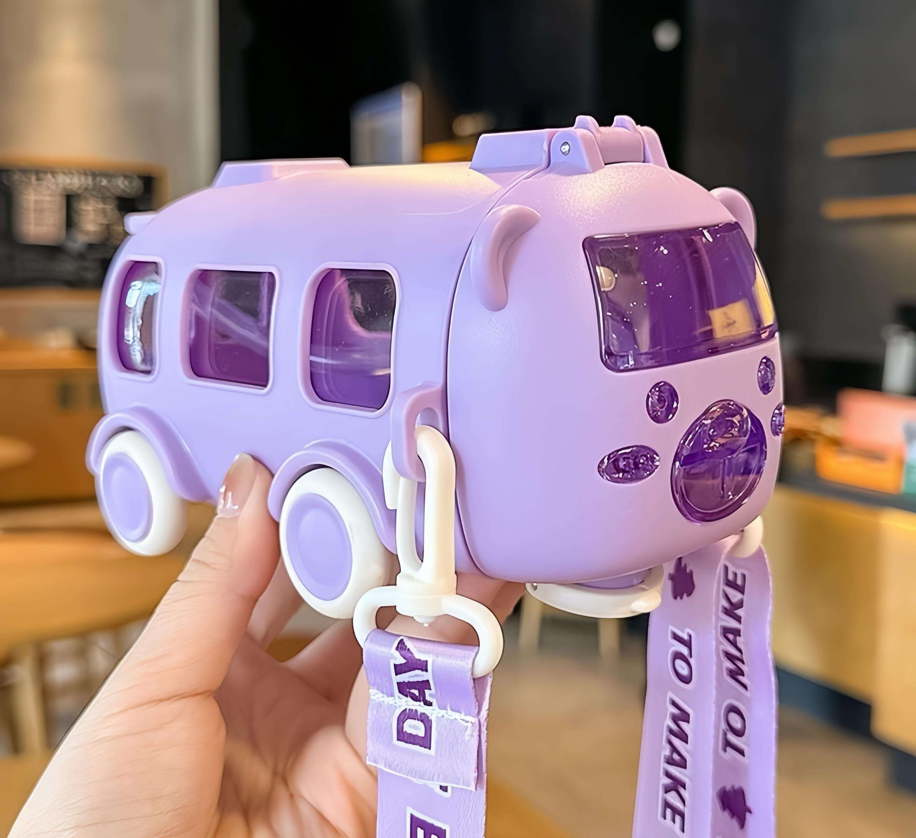 mhax Top Selling Cartoon Plastic Water Bottle Baby Bus Car Series Drink Cup 500 ml Water Bottle-picture-19