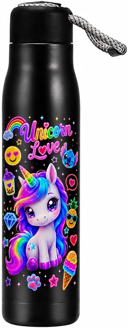 Unicorn Water Bottle for Girls | School Water Bottle 550 ml Water Bottle-image-34