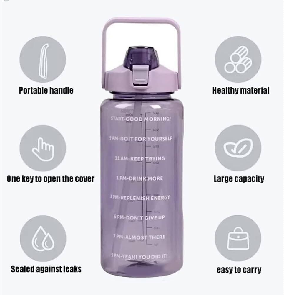 aaru enterprise WB-2000ML-Multicolor 1000 ml Water Bottle-picture-3