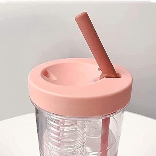 Fruit Infuser Water Bottle with Straw, 700 ml Water Bottle-image-13