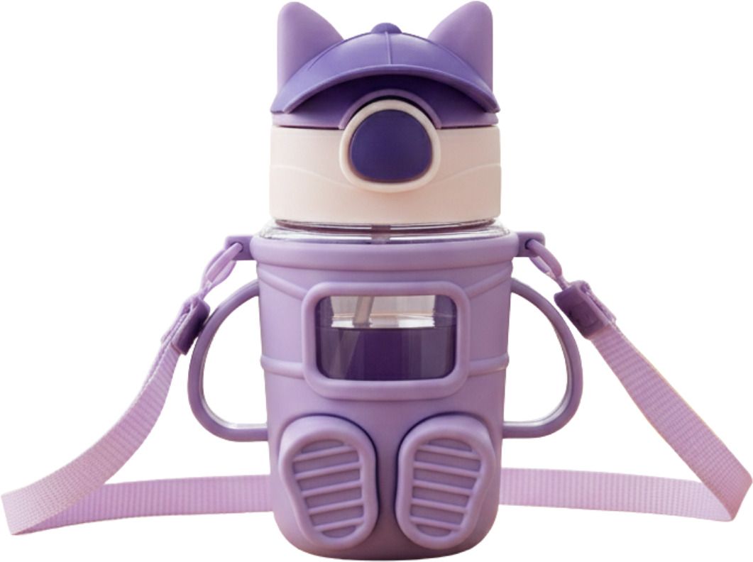krishav Cute sipper water bottle for kids with handle-picture-0
