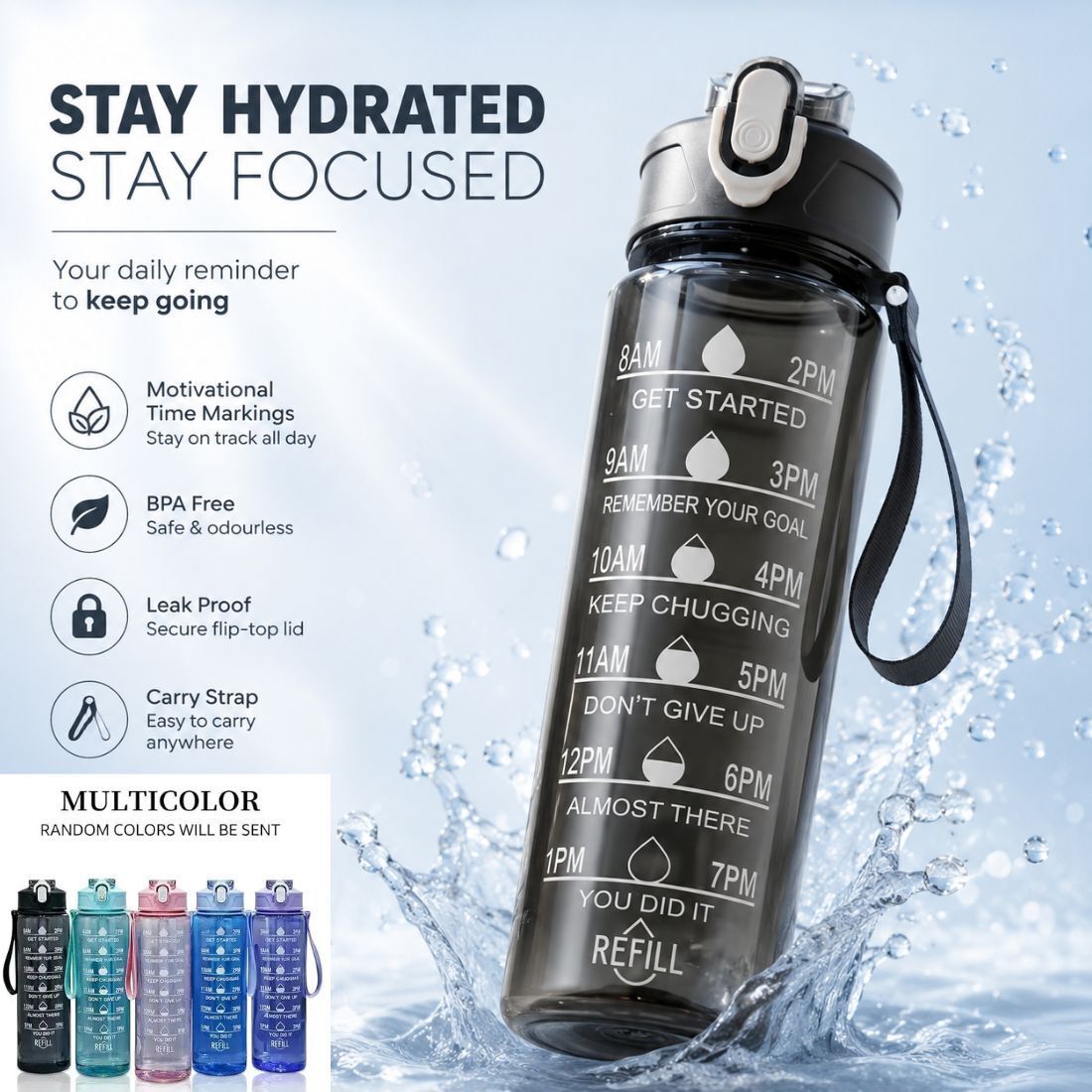 Classic 900 ml Water Bottle-image-39