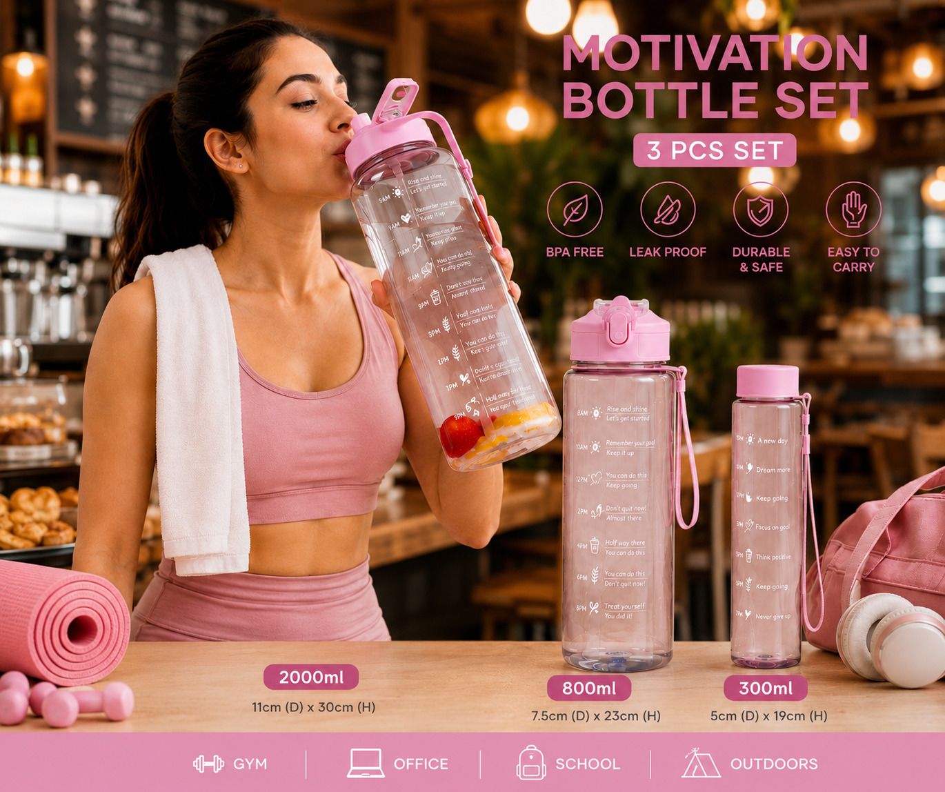 mishwa Motivation Series 3200 ml Water Bottle-picture-19