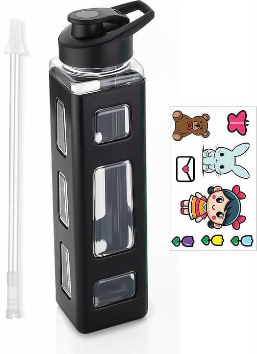 Cute Cartoon Kids Square Water Bottle 1000 ml Water Bottle-image-2