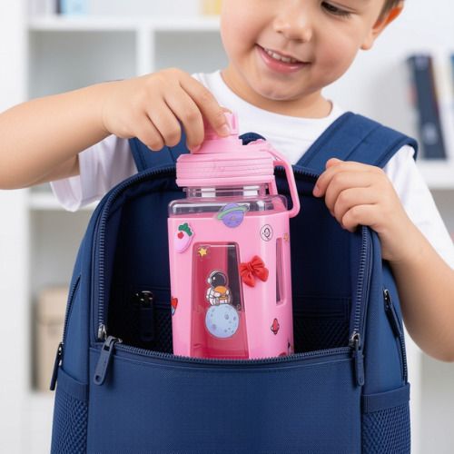 forgeog Kawaii Cute Water Bottle Straw Leakproof Bottle for School Gym 700 ml Water Bottle-picture-41