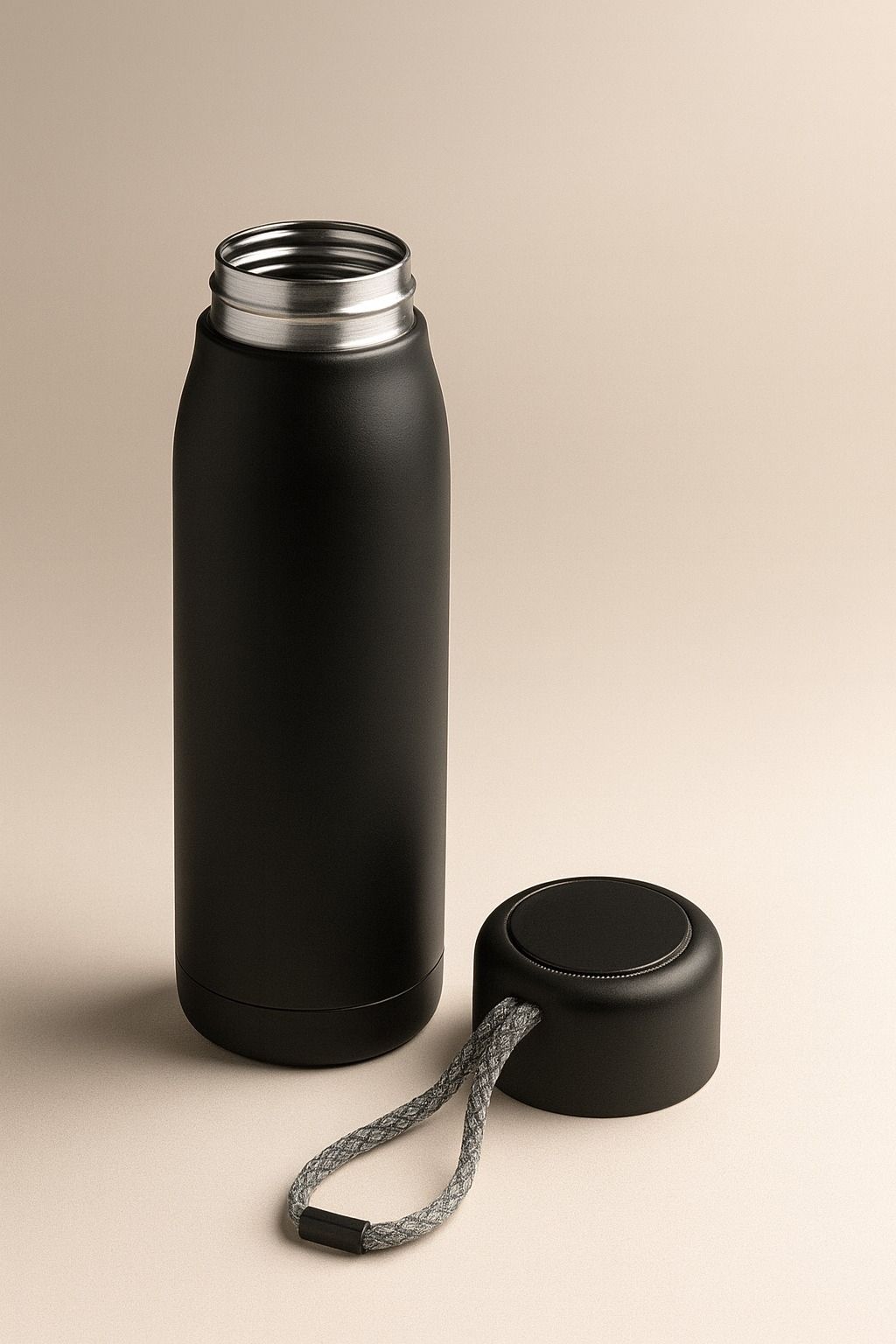 Black 550 ml Water Bottle-image-1