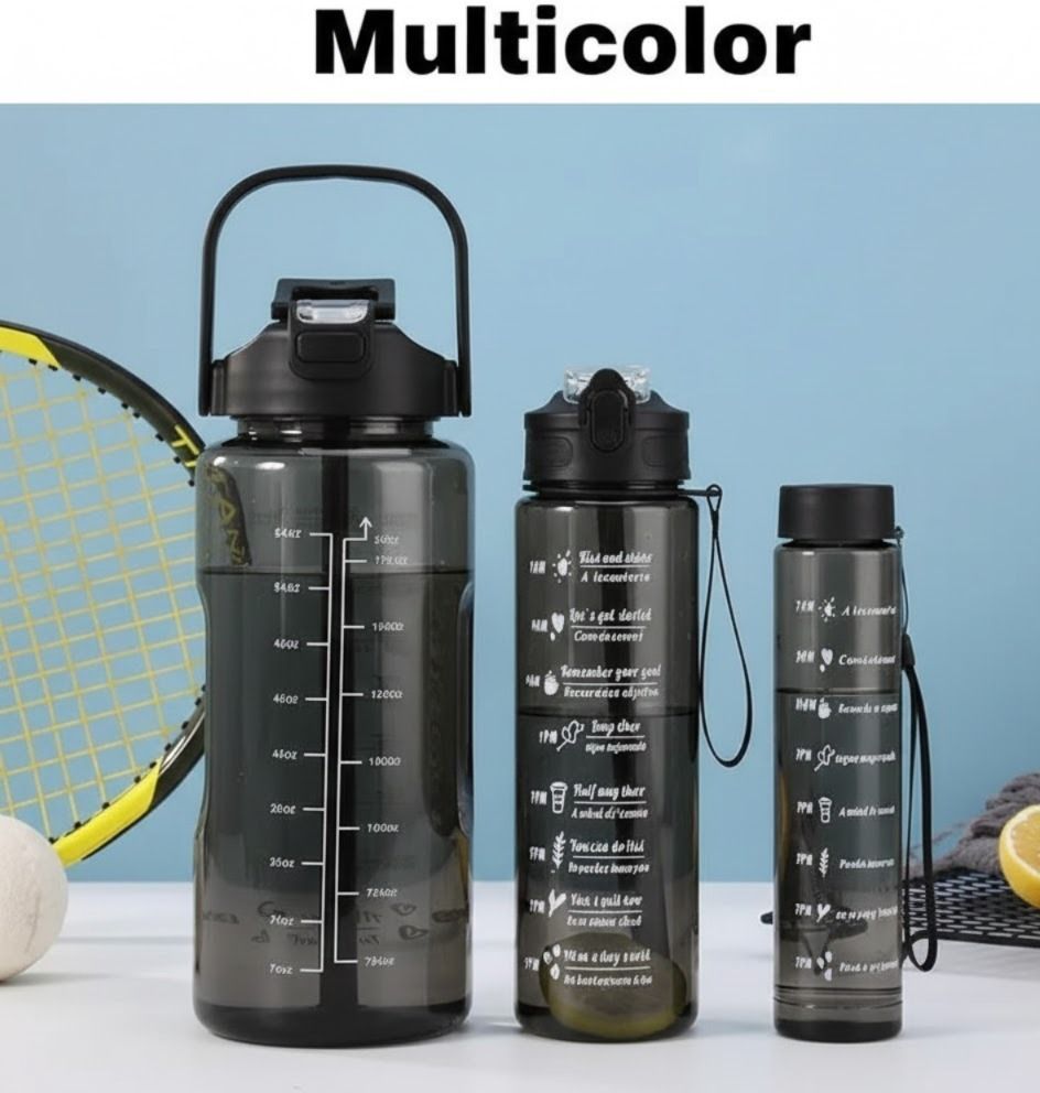 transparent water bottle set-3pcs 2000 ml Water Bottles