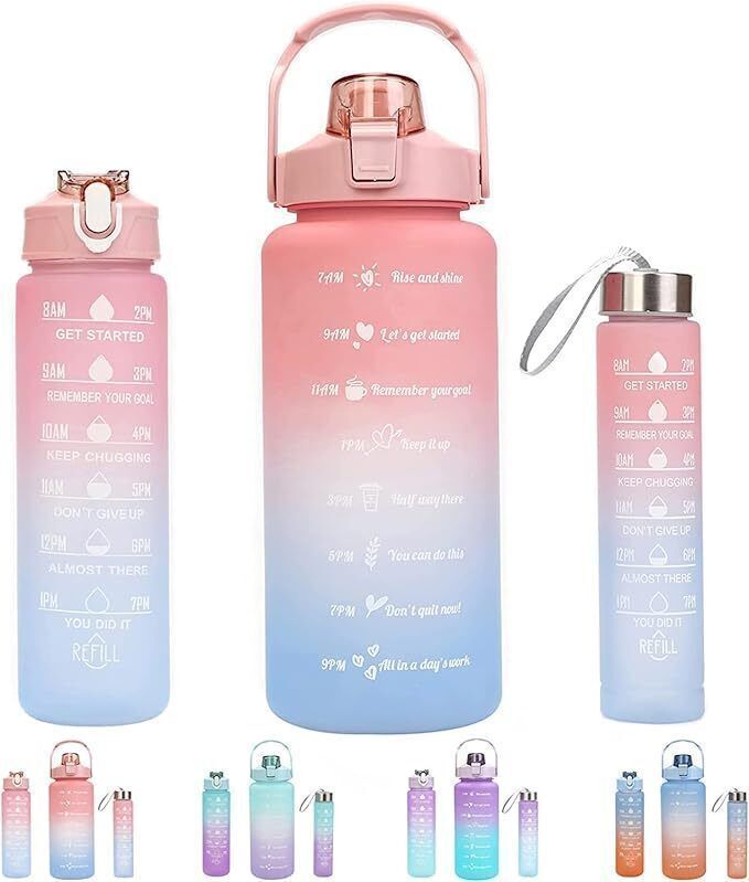 aaru enterprise 3pcs motivational water bottle (002) 1000 ml-picture-45