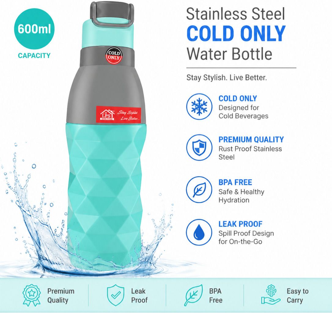 Medium 600 ml Water Bottle-image-47
