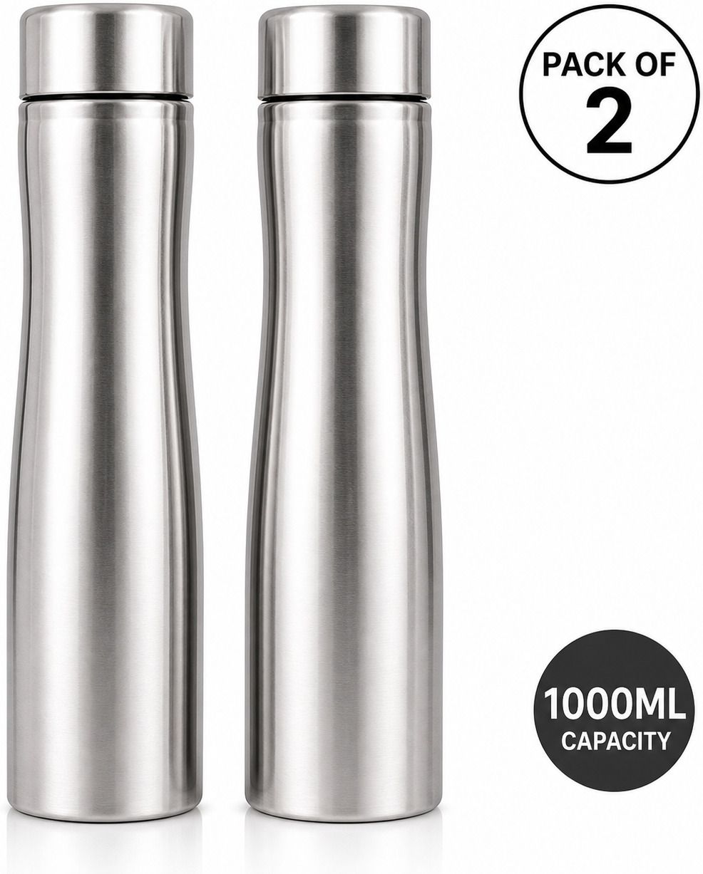 Stainless Steel Water Bottle Single Wall of 1000ML 1000 ml Stainless Steel Flask-image-35