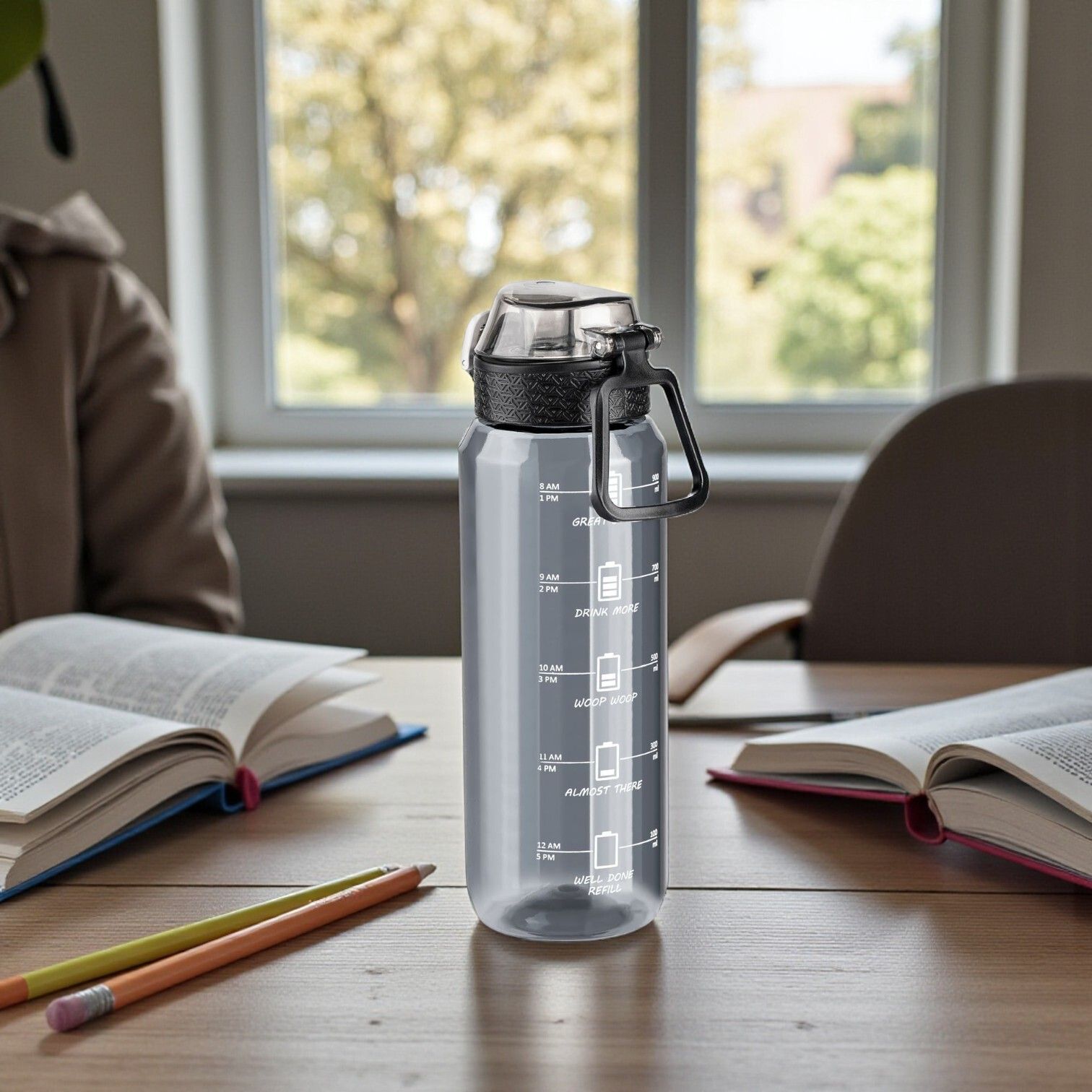 HydraMotion Orange Sport 1000ml Bottle – Stylish, Strong & BPA-Free Design 1000 ml Water Bottle-image-43