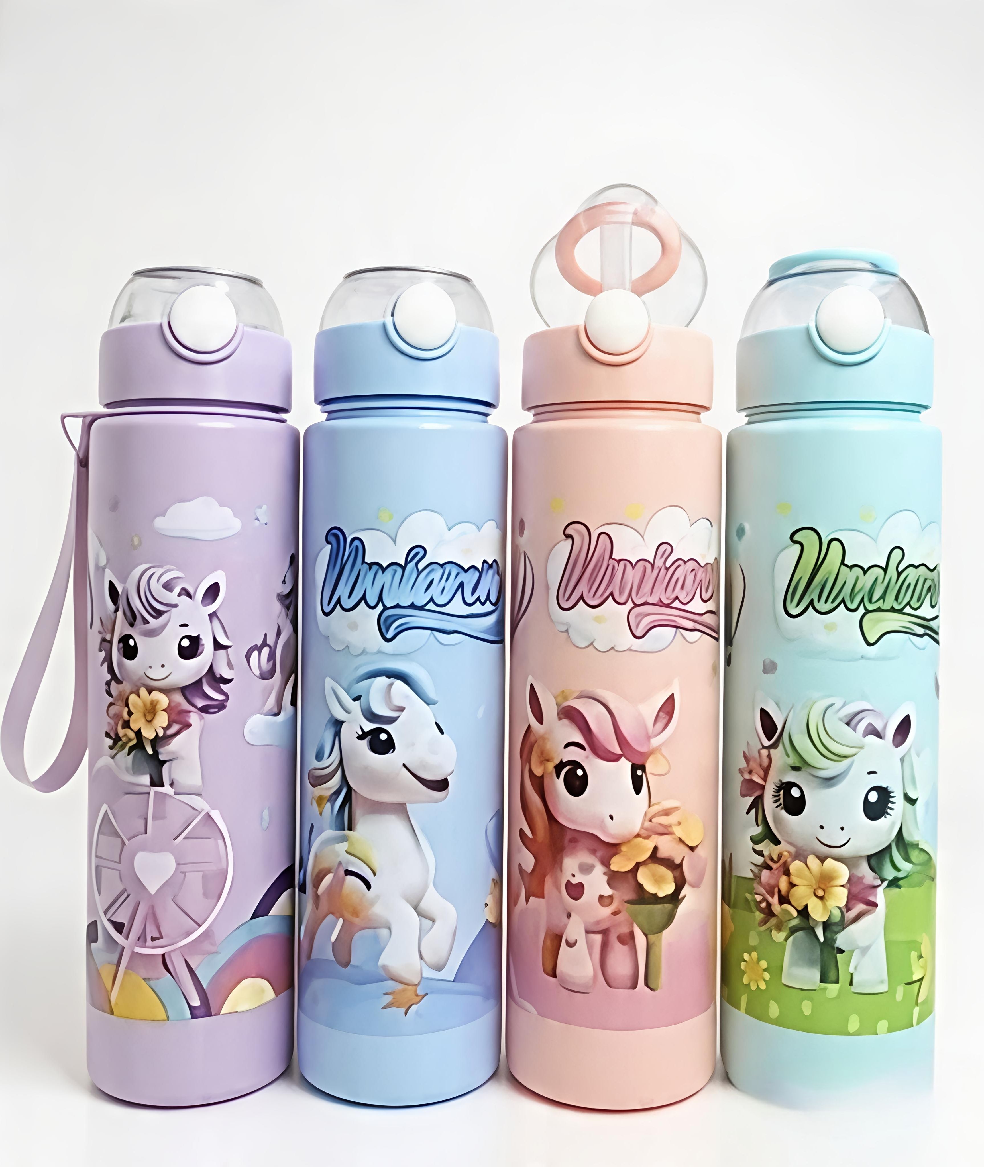 clickflix Unicorn printed water bottle 900 ml Water Bottle-picture-17