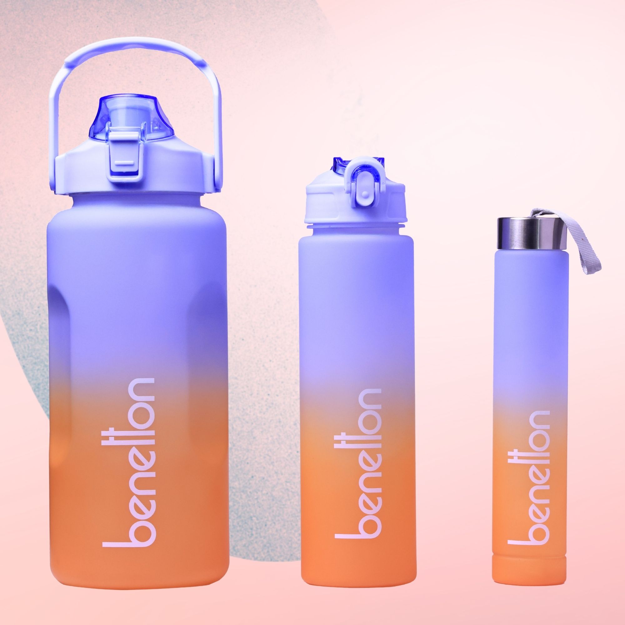 Bottle Set 2000ML+750ML+300ML, Durable Leakproof BPA-Free Bottles 3050 ml Water Bottles-image-41
