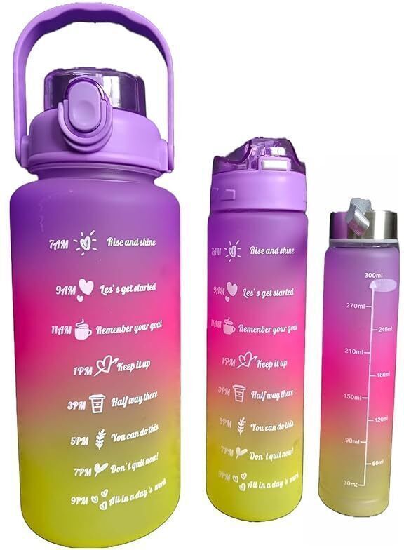 aaru enterprise 3 PCS Set Water Bottle( 2l+700ml+300ml) 3200 ml Water Bottle-picture-40