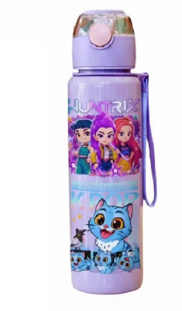 jnj KPOP Huntrex BPA-Free Leakproof School Water Bottle with Straw & Flip Lid 900 ml-picture-12
