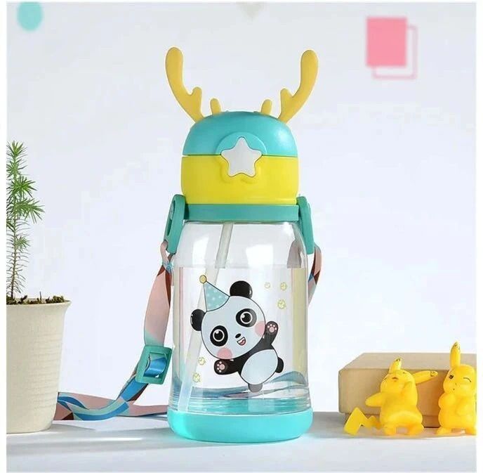 Design Cartoon Sipper Water Bottle for School Sports Bottle for Kids 600 ml Water Bottle-image-45