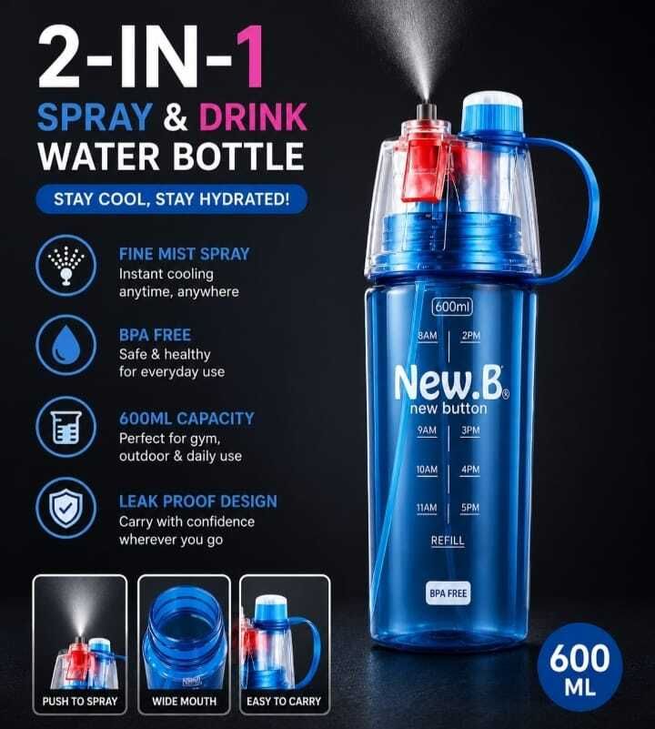 sheliyaking 1 600 ml Water Bottle-picture-2