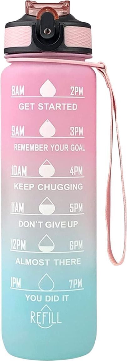 givni mart Motivational Water Bottle 1000 ml Water Bottle-picture-28