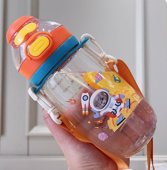 Kids Water Bottle Antler Creative Cartoon Baby sippy Cups with Straws Leakproof 550 ml-image-16